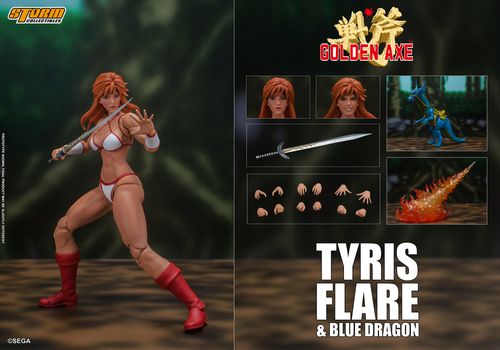 Golden Axe Action Figure Tyris Flare with Blue Dragon | 株式会社ノーツ