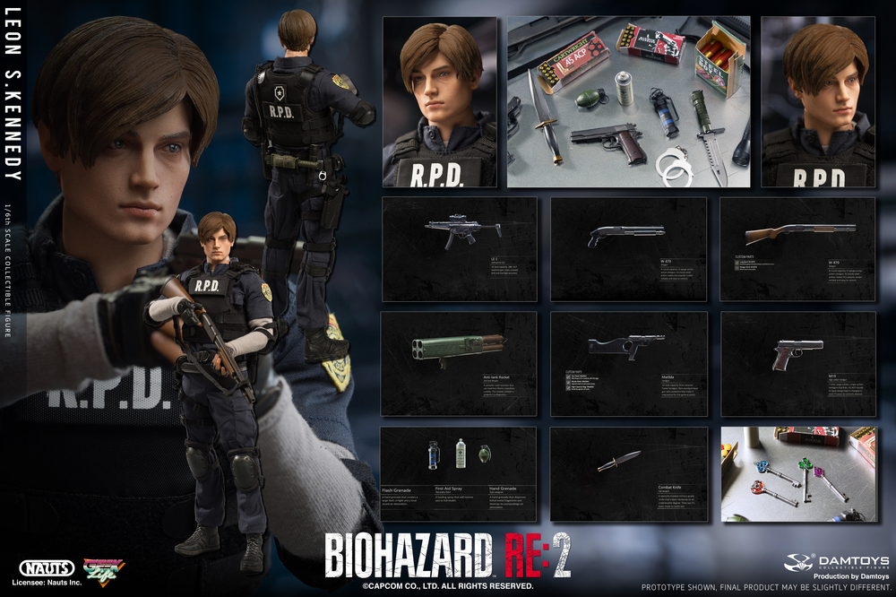 BIOHAZARD RE:2 1/6 Collectible Action Figure Leon S.Kennedy